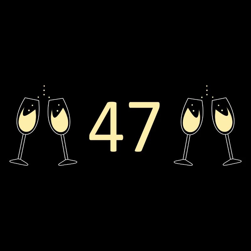 47e anniversaire 47 ans 47 ans numéro 47