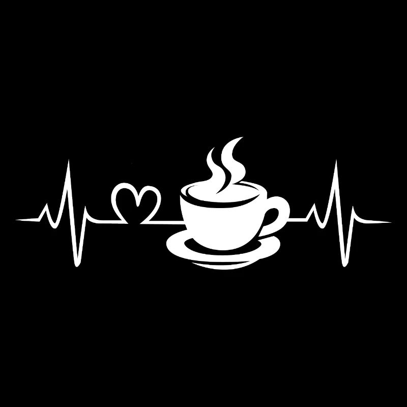 Kaffeeliebe Herzschlag Design