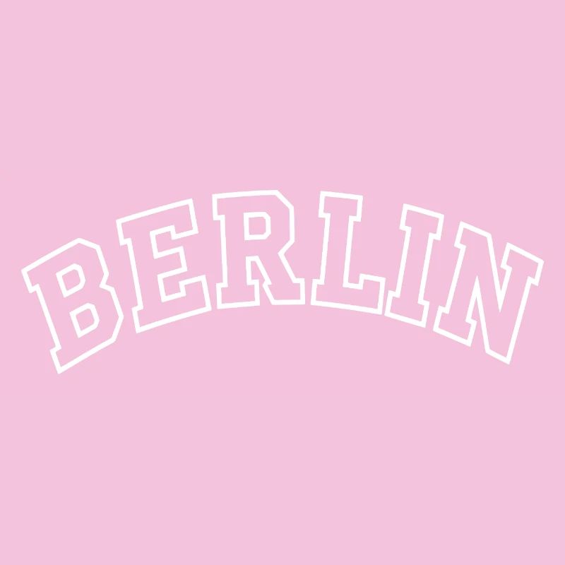 École de design de noms de villes rétro de Berlin