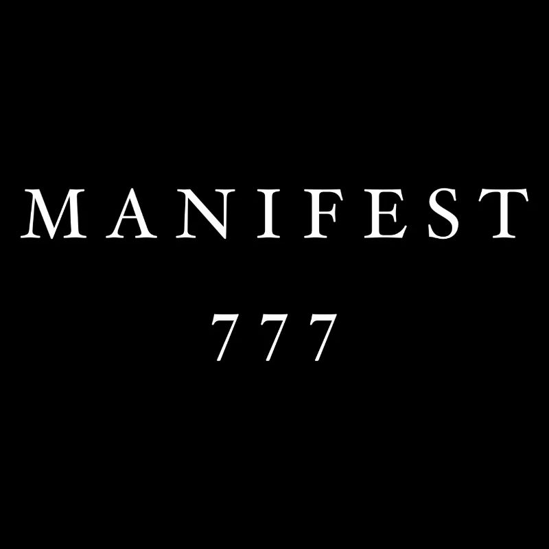 Manifest 777 Typographic Print White
