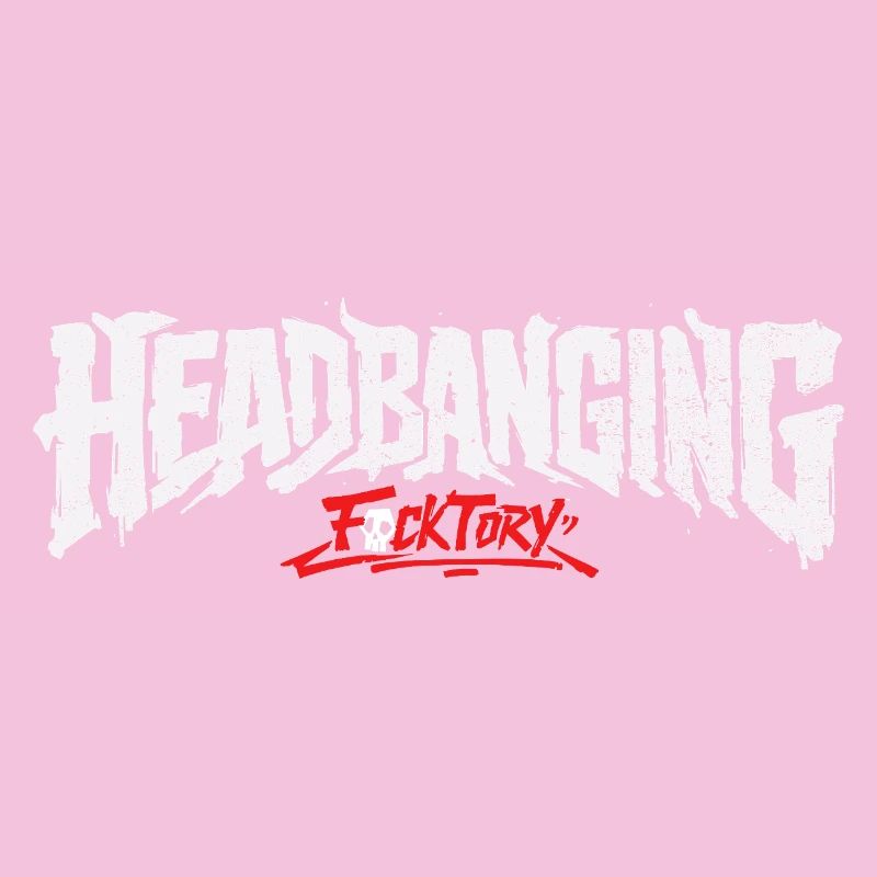 Headbanging-Logo weiß