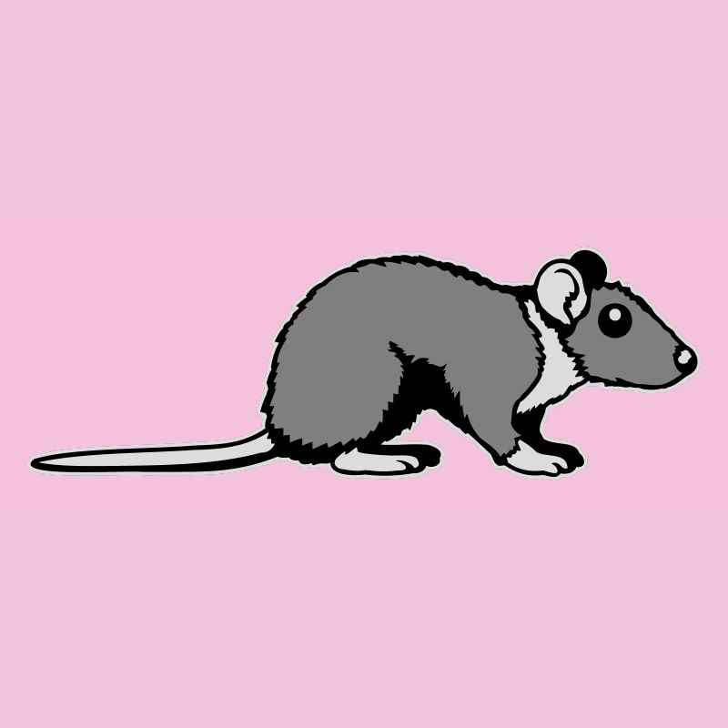 Profil secondaire de rat Mignon, bande dessinée drôle d’animal rongeur