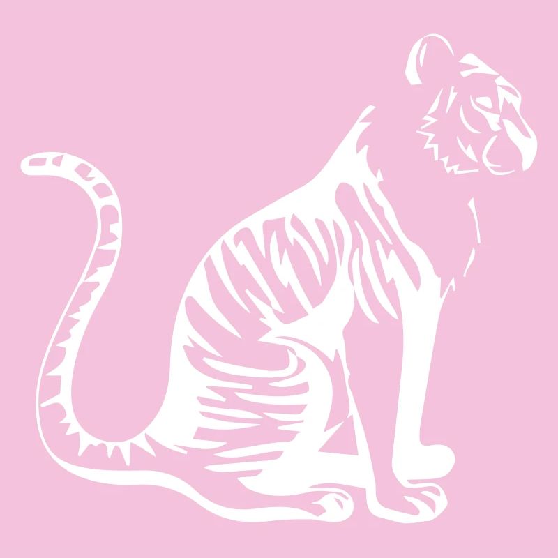 Eleganter Tiger Silhouette Design
