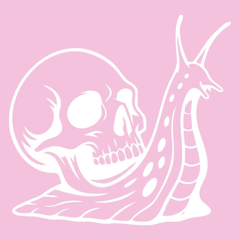 Gothic Totenschädel mit Schlangen-Design