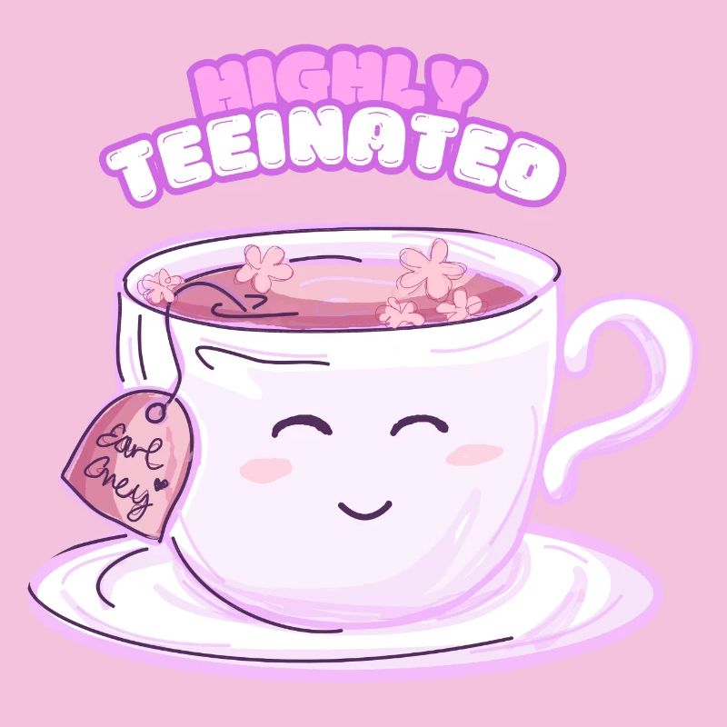 Highly Teeinated – Lustiges Tee-Shirt mit lächelnd