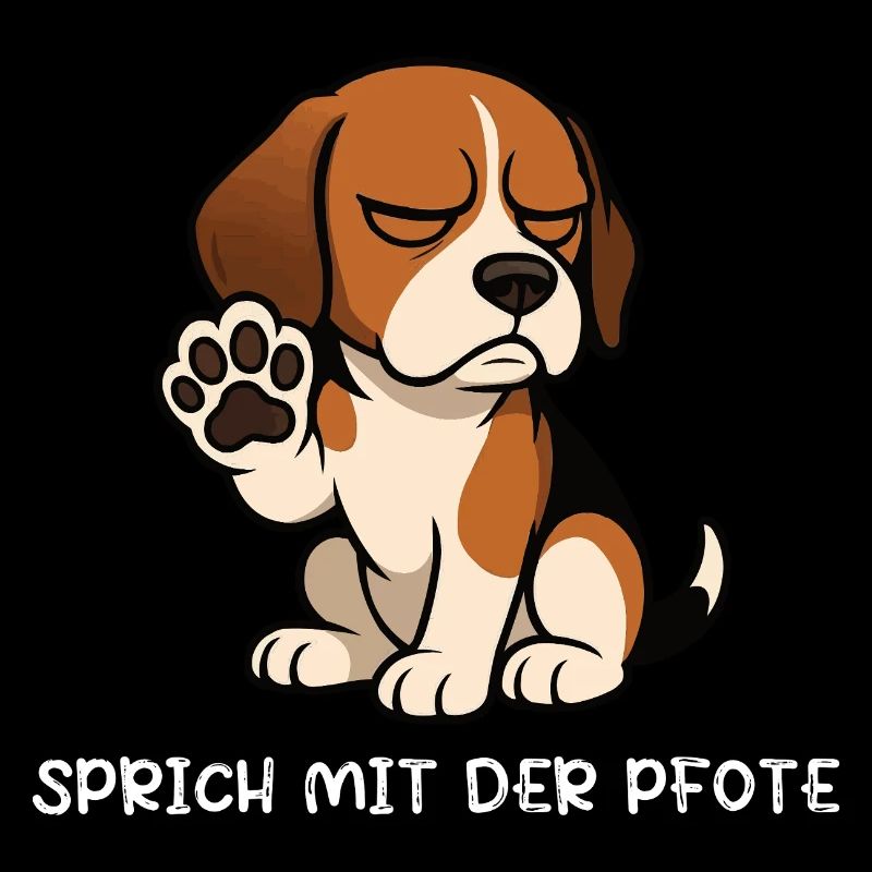 Sprich mit der Pfote Beagle Beaglebesitzer 