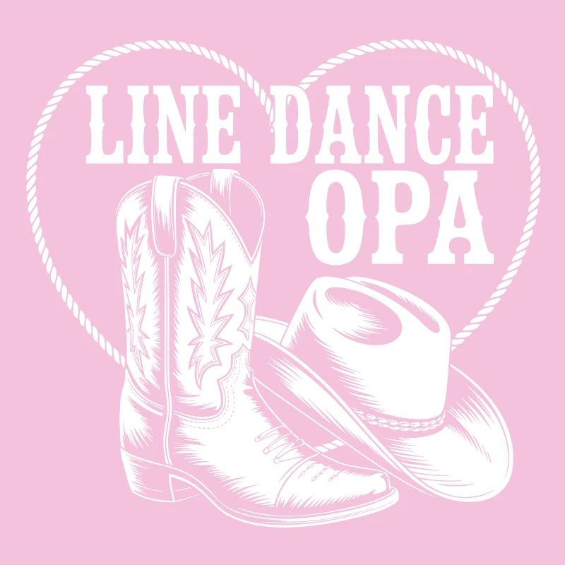 Line Dance Opa Herz Boot