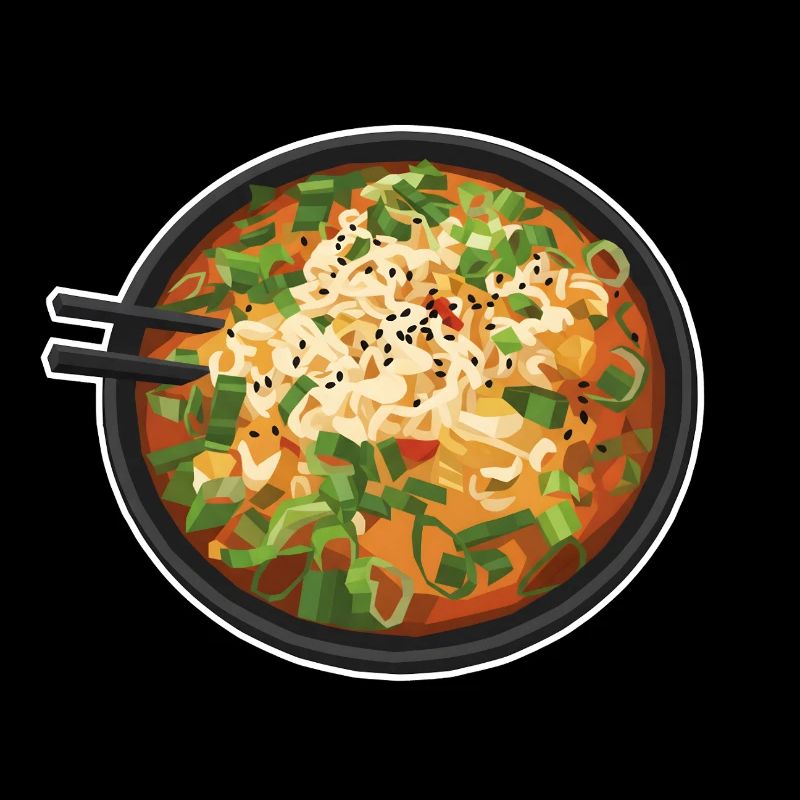Ramen Designs: Japanische Suppe und Instant-Nudeln