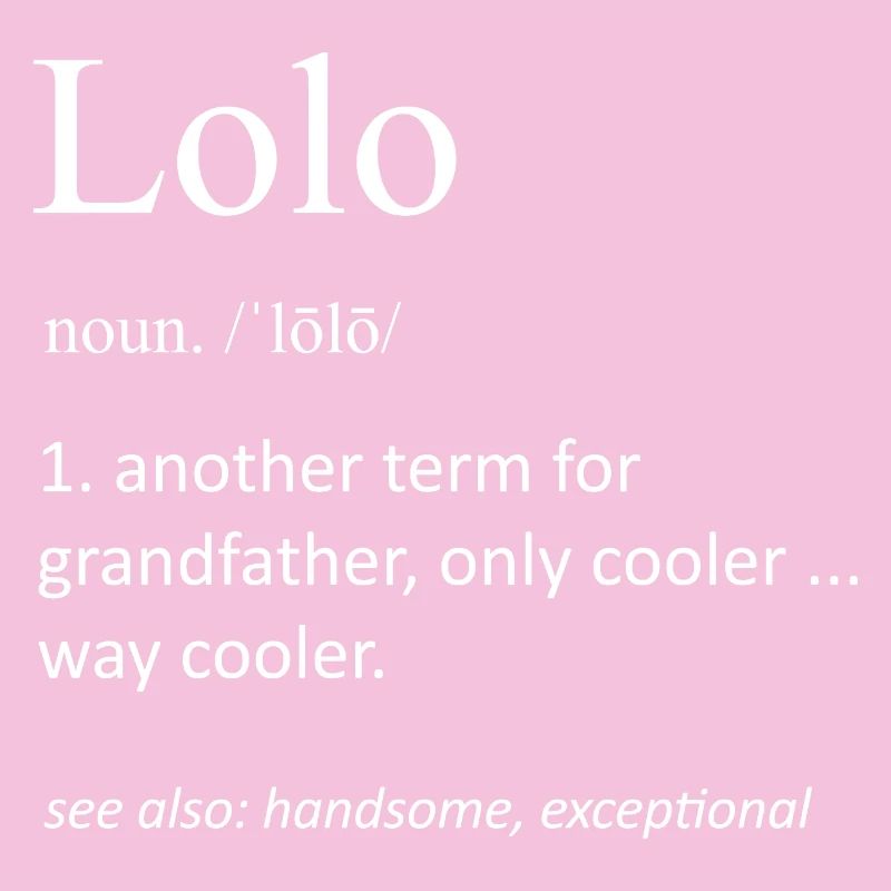 Lolo Definition Lustiges philippinisches Großvatergeschenk