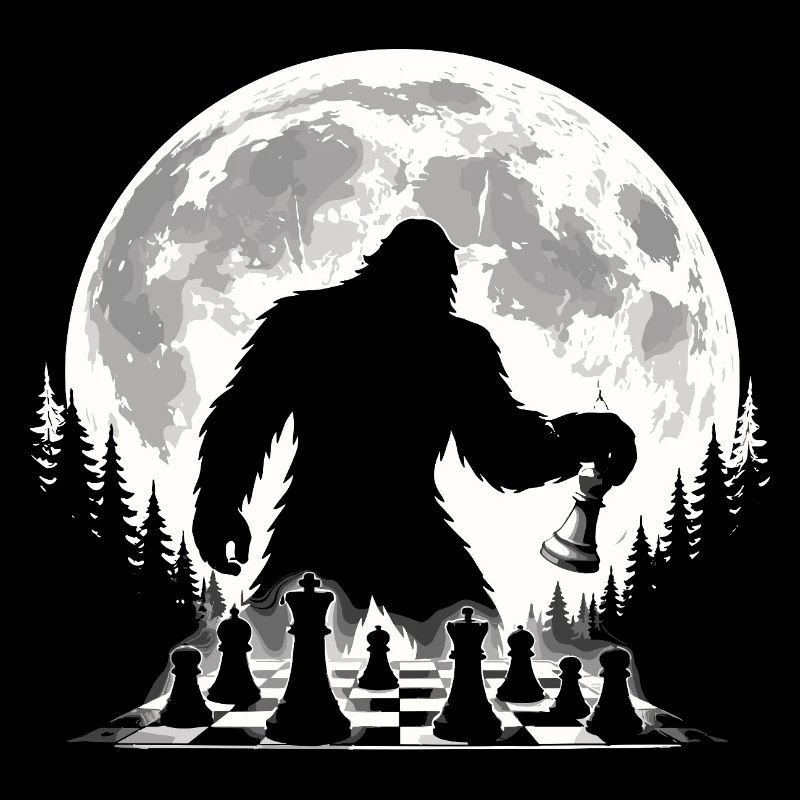 Bigfoot Schachspieler