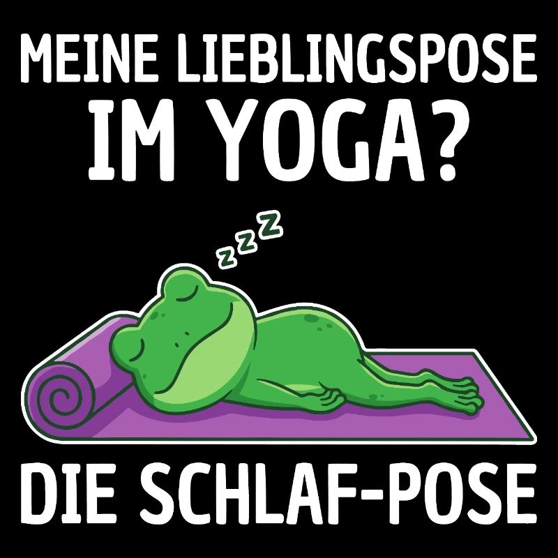 Posture préférée des grenouilles de yoga : dormir