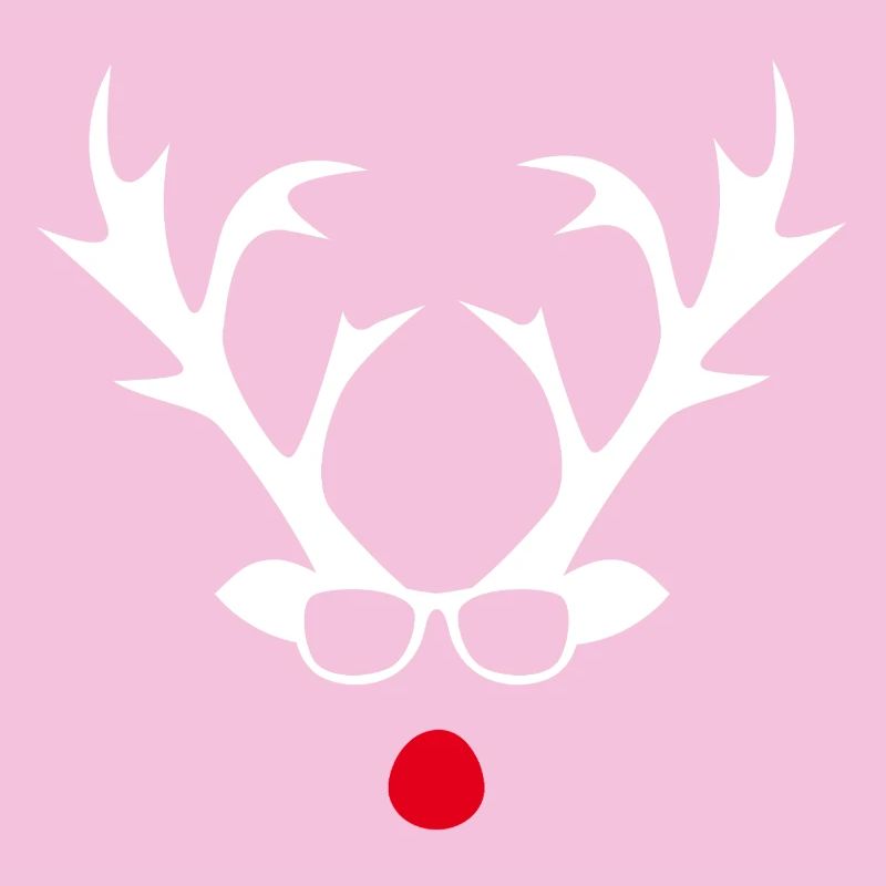 Rudolph mit Brille Silhouetten-Design