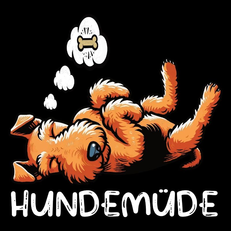Hundemüde Airedale Terrier Airedales Airedale hund
