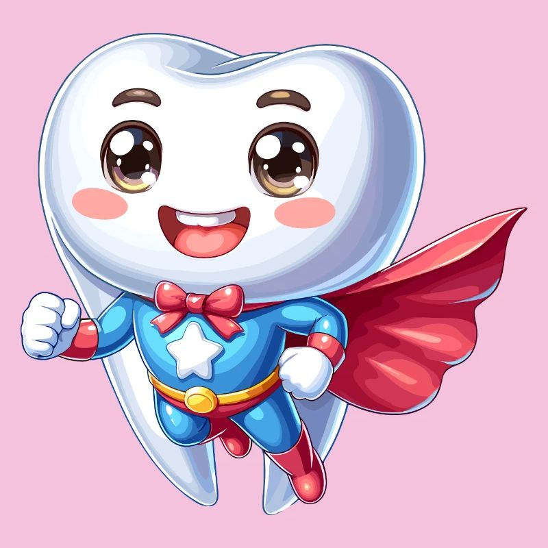 Dentist Superhero Tooth Teeth Hero Brushing Teeth