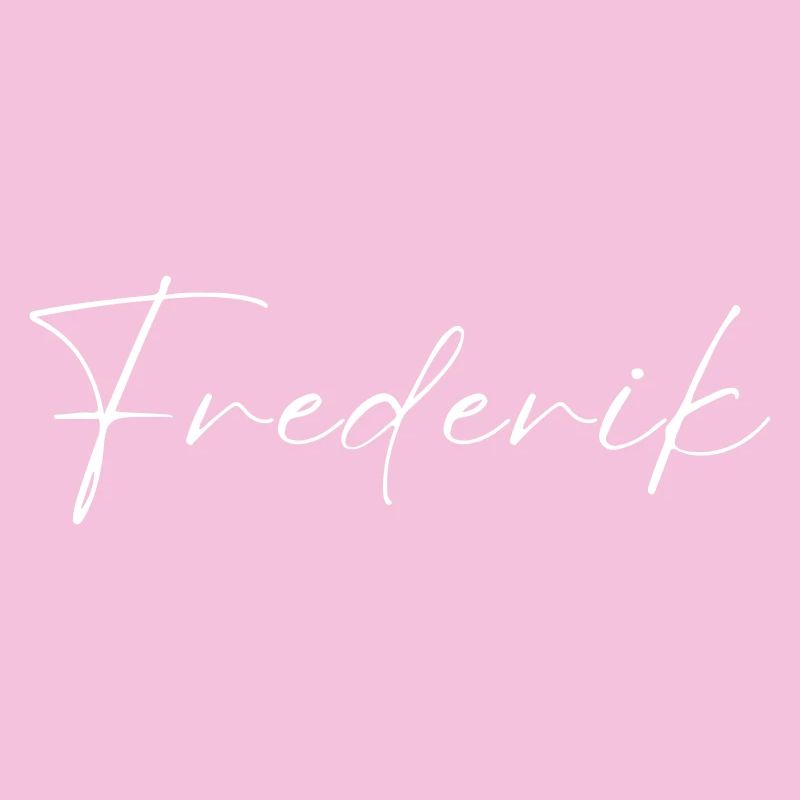 Frederik Name T-Shirt Geschenk Männer