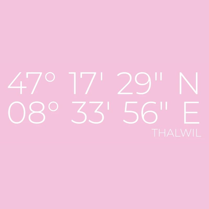 Coordinates Thalwil Zurich