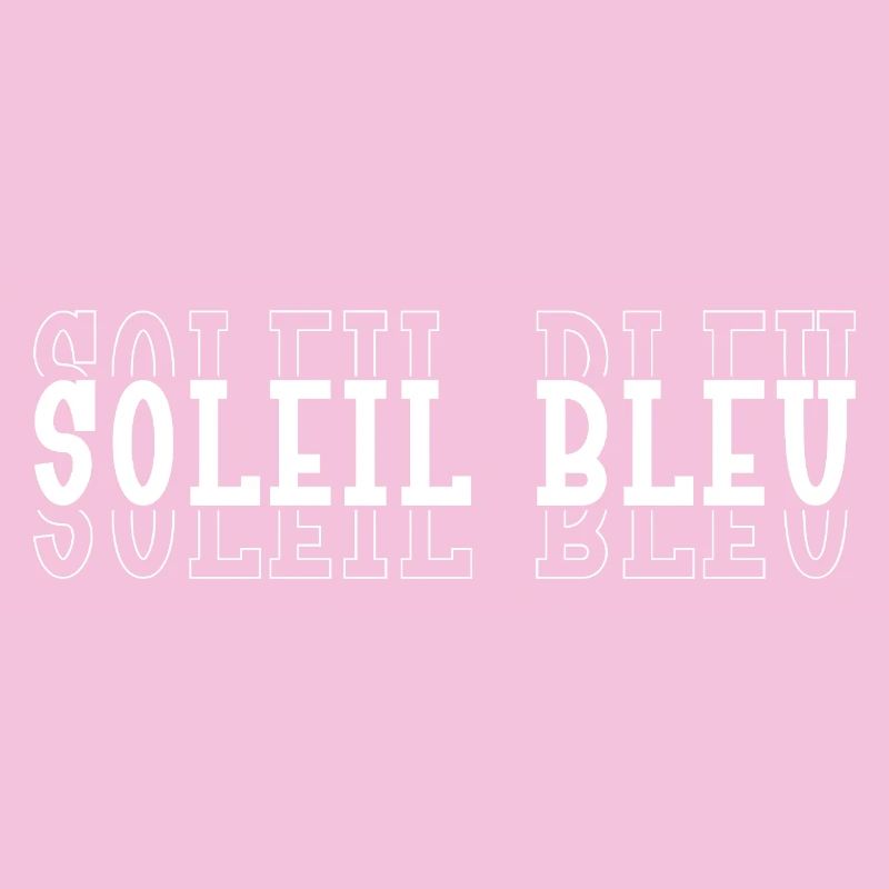 Soleil Bleu Typographique