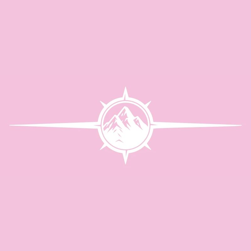 Kompass Symbol Berge