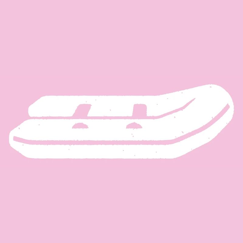 Inflatable Boat Paddling Boat Vector