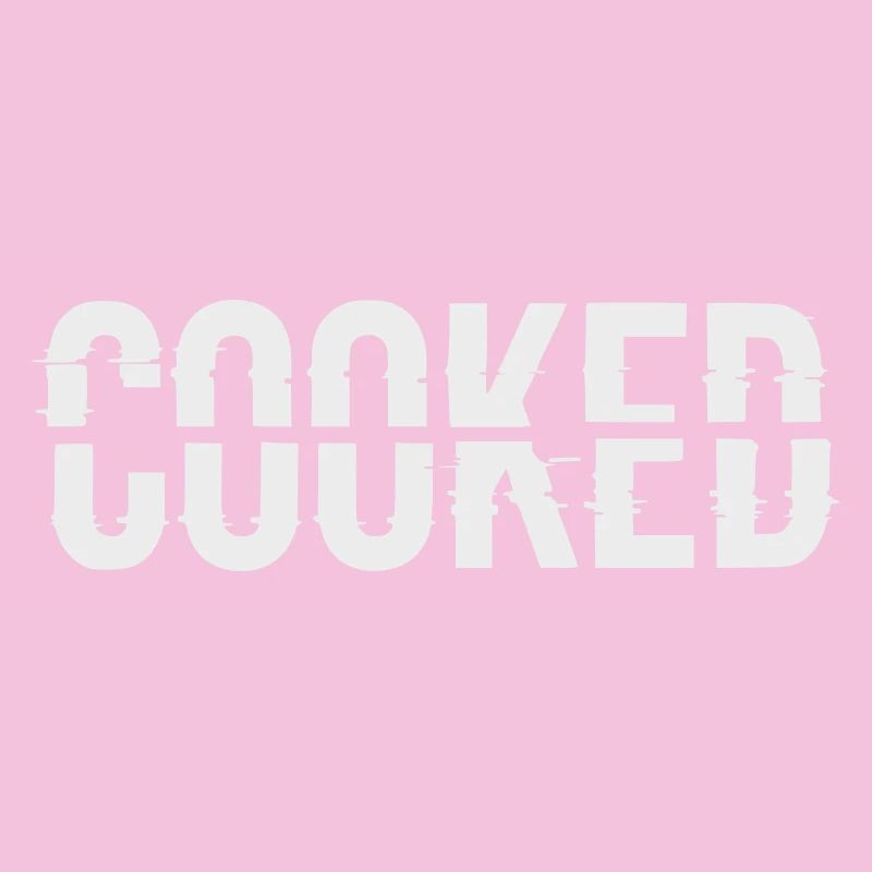 Glitch Lettering Cooked