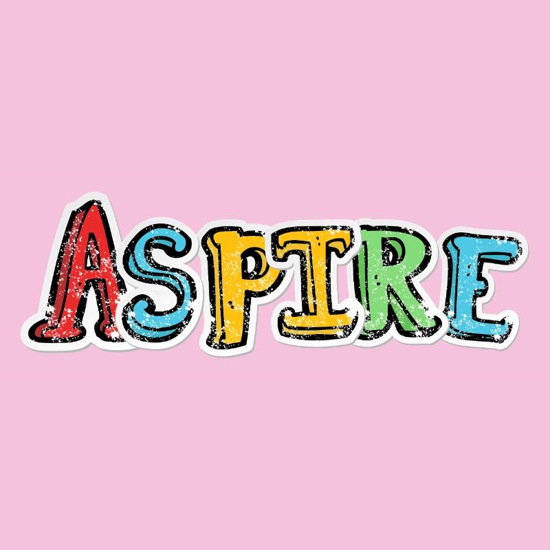 Aspire Lettrage Graffiti Coloré
