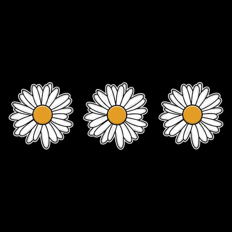 Daisies motif for spring mood