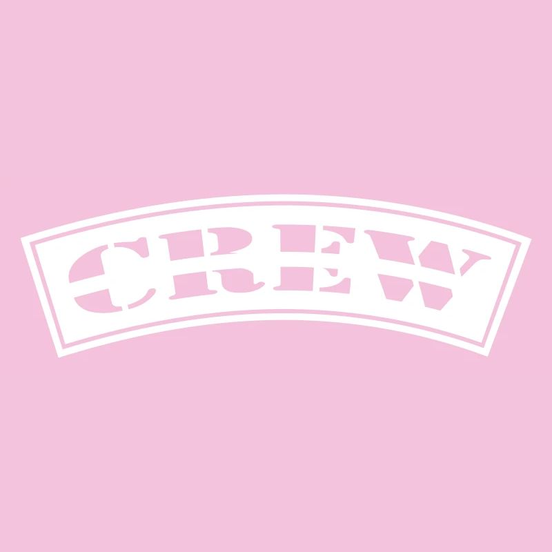 Crew gebogen Design Patch
