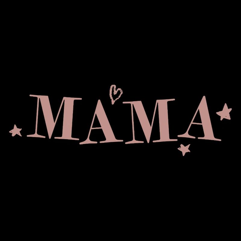 MAMA – Herz und Sterne Muttertag Design