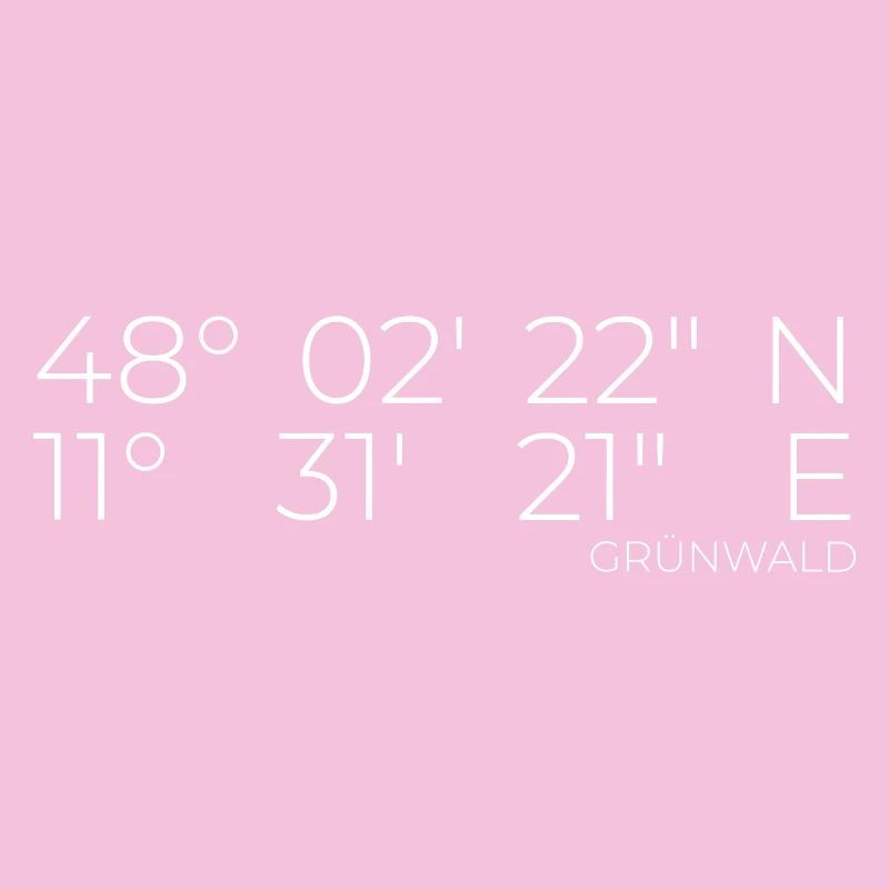 Coordinates Grünwald, Bavaria