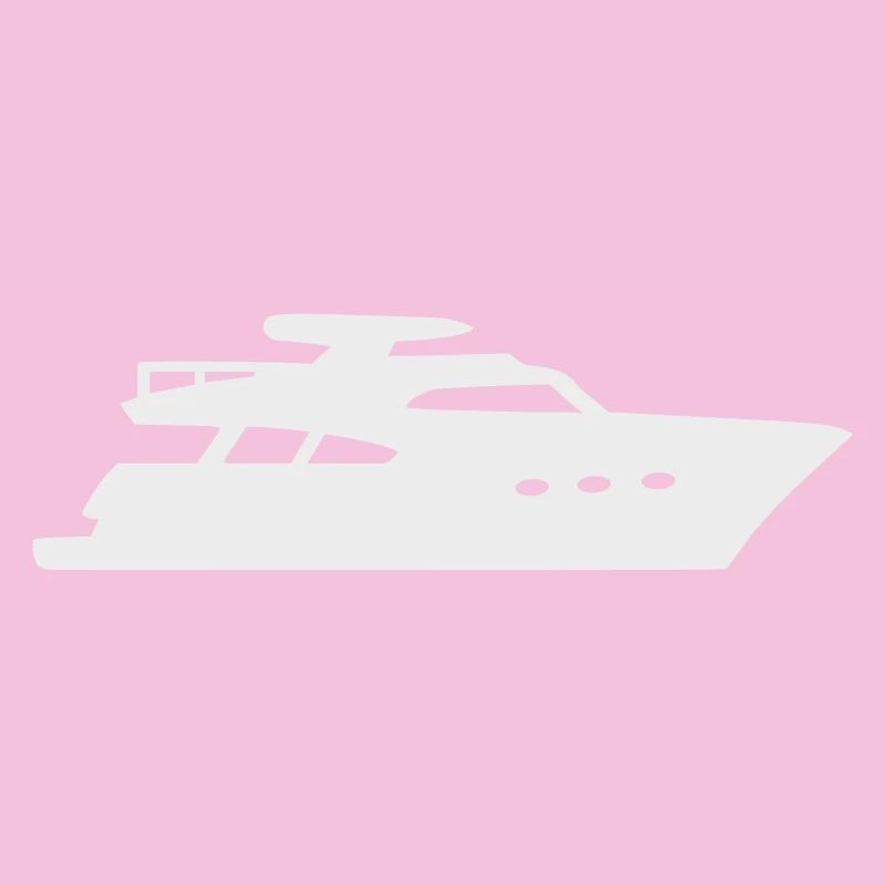 Yacht Silhouette Bateau à moteur