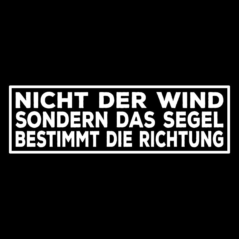 Not the wind, but the sail - sailor saying