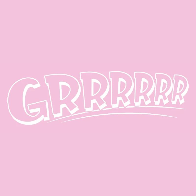 GRRRR Comic Growl Typo