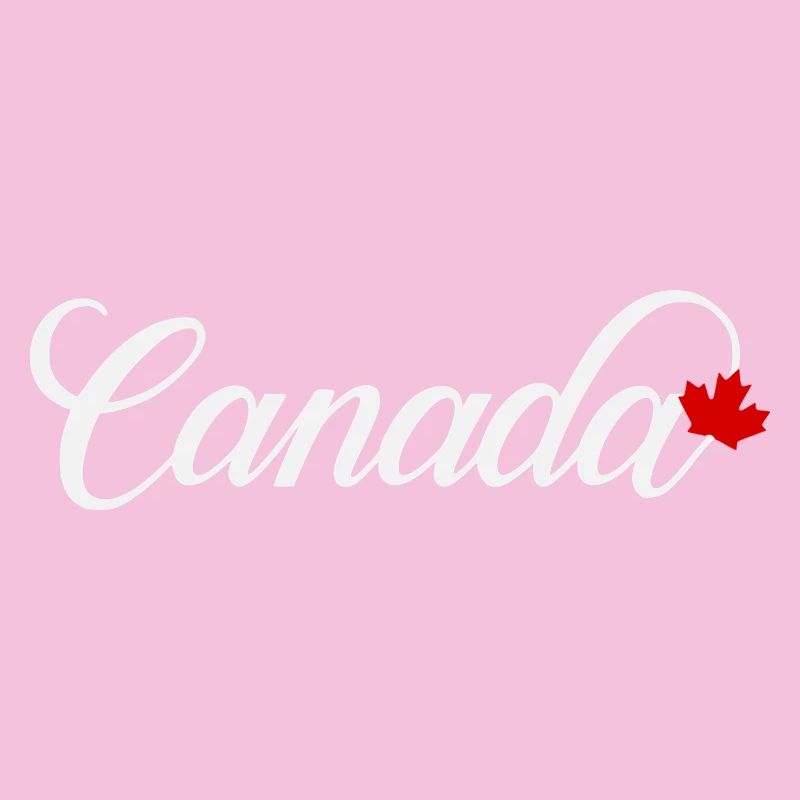 Canada Script mit Ahornblatt