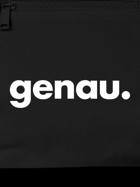 genau. 