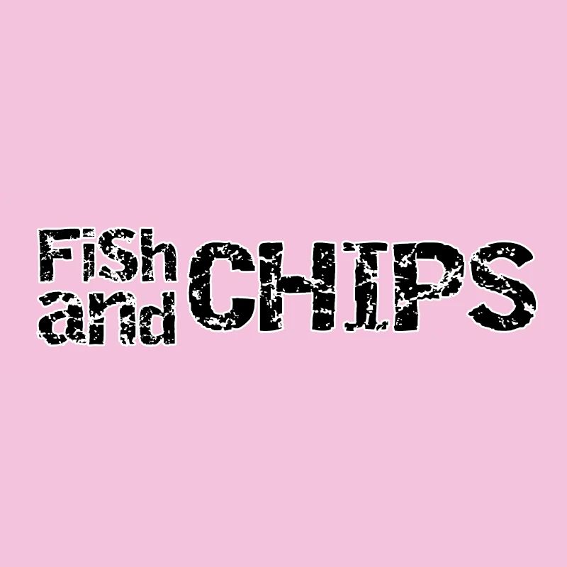 Fish and Chips Retro Ragged