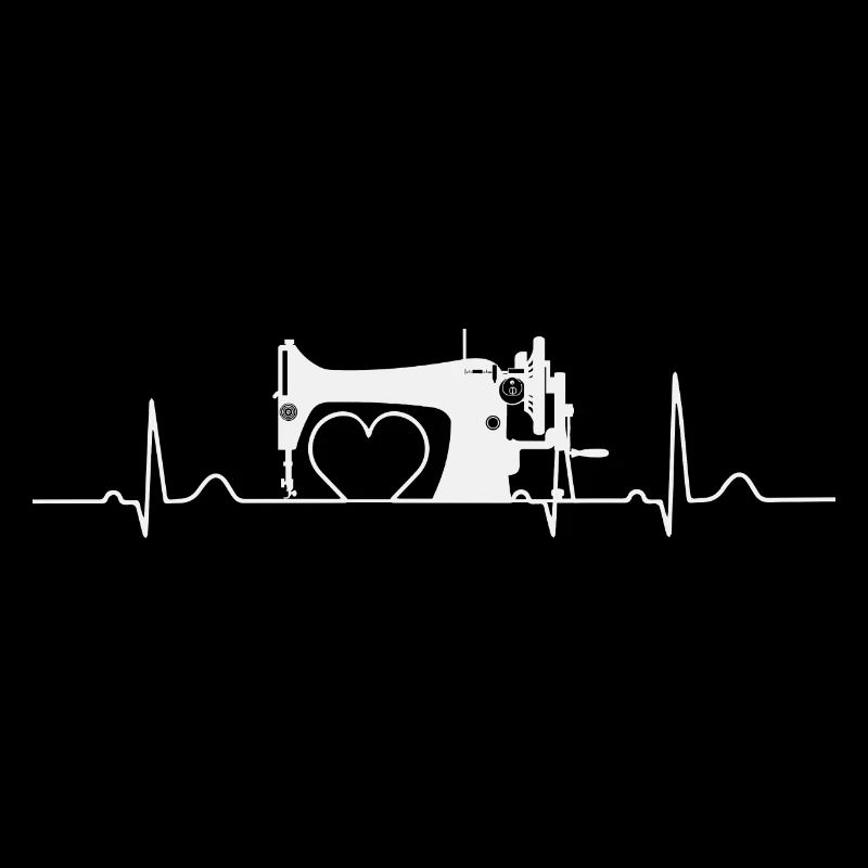 Sewing sewing machine heartbeat