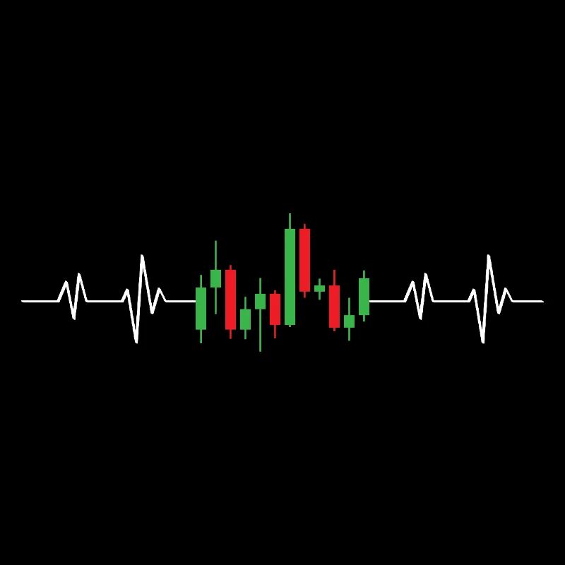 Battement de cœur du marché boursier EKG actions forex trading