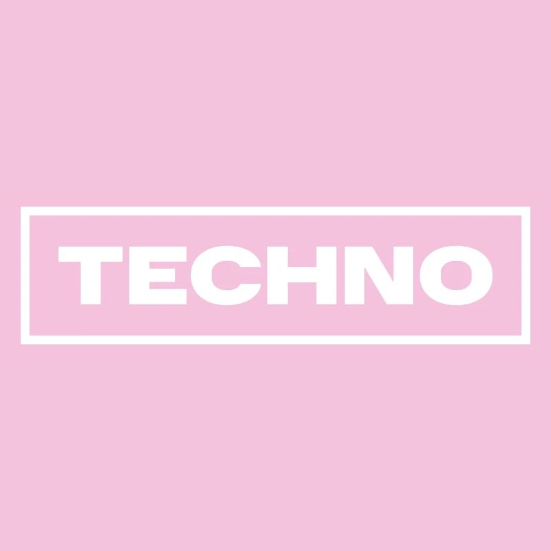 Techno music logo design