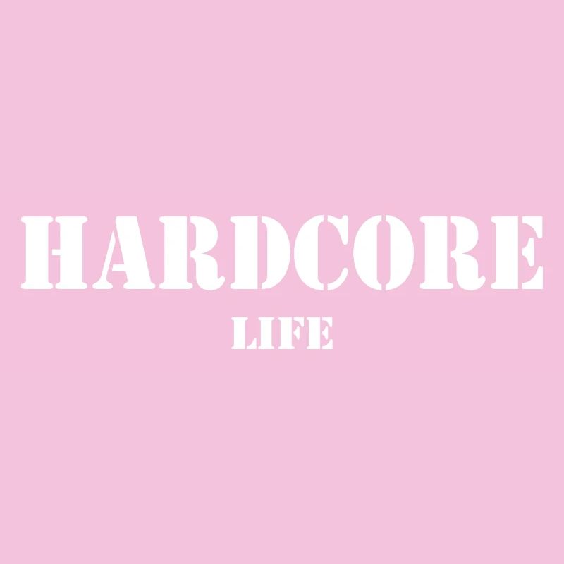 Hardcore life white color