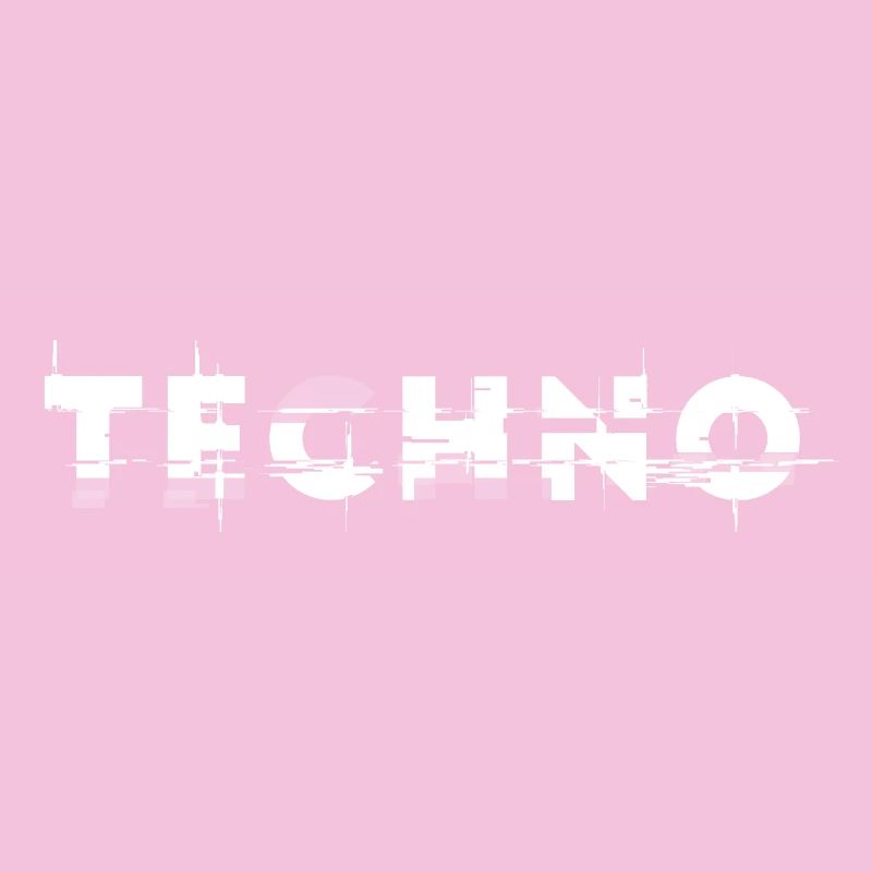 Techno design glitch, pour DJ EDM Techno House