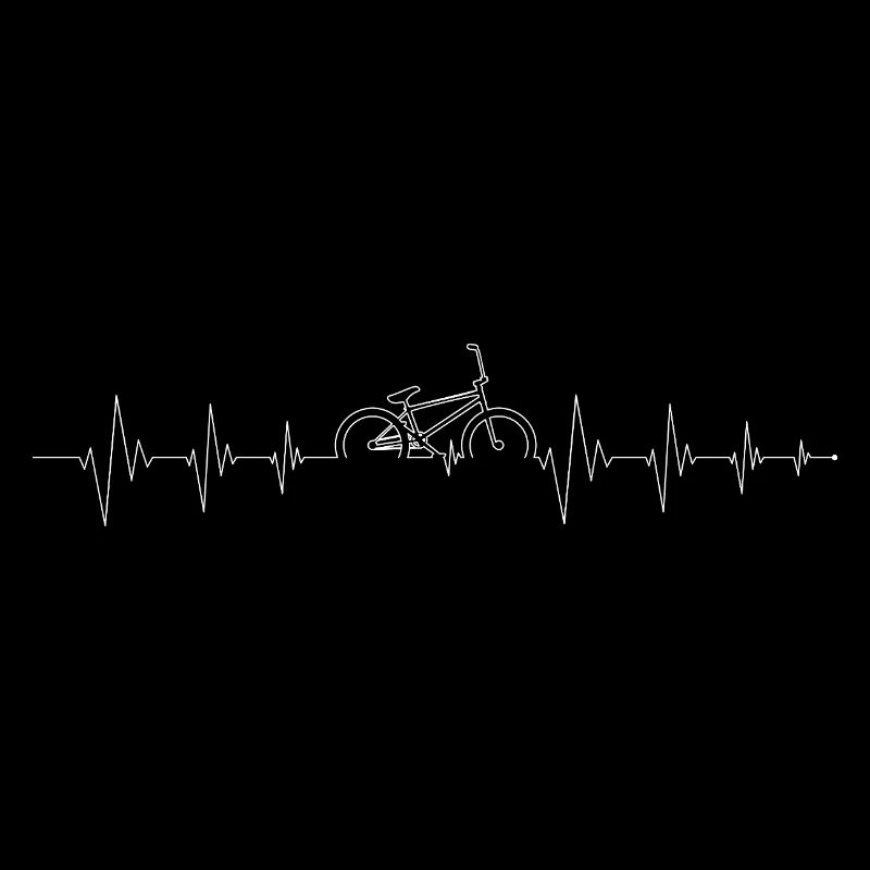 Graphique de battement de cœur de cyclisme