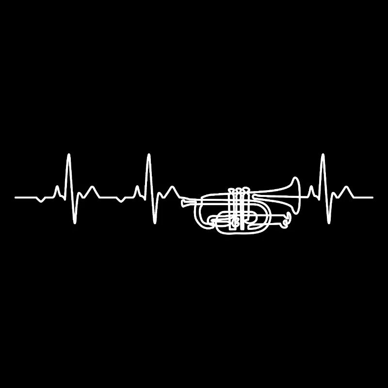 Mellophone Heartbeat Marching Band Cadeau