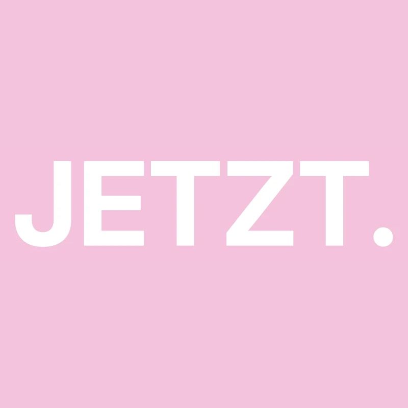 Jetzt – Minimalistisches Textdesign
