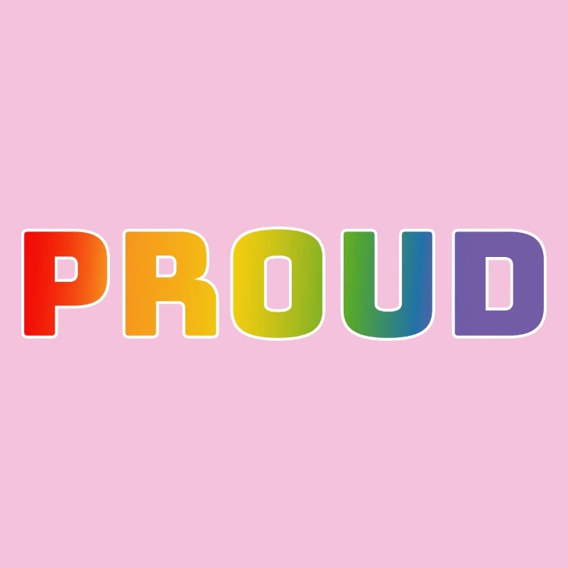 Rainbow proud white