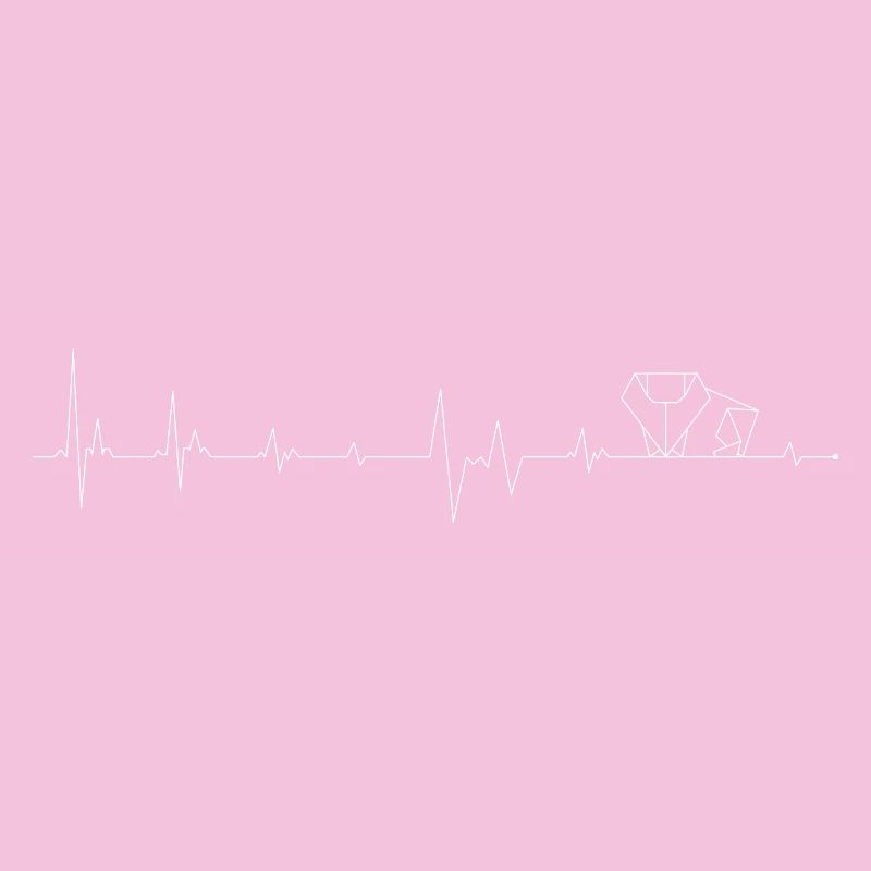 Heartbeat Lab Coat Outline