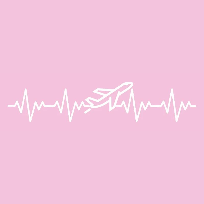 Flugzeug Pilot EKG Herzschlag