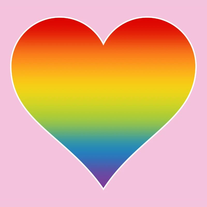 Regenbogen Herz