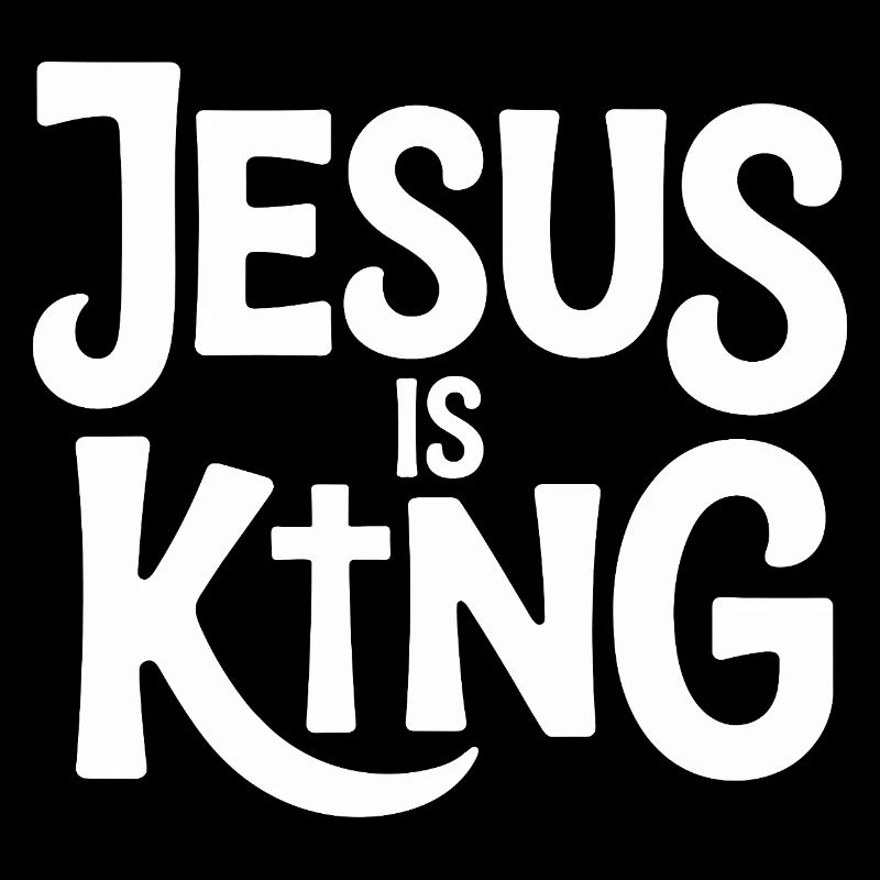 Jésus est roi Croix chrétienne Foi