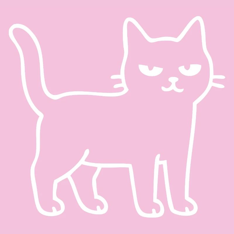Contour de chat minimaliste
