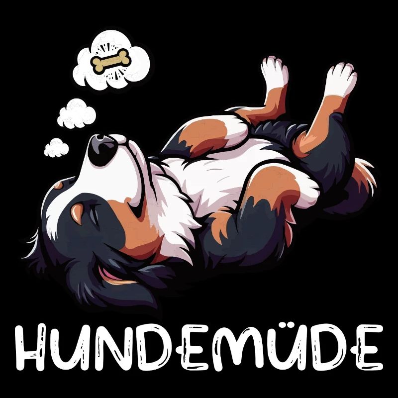 Hundemüde Berner Sennenhund Sennenhunde Berner
